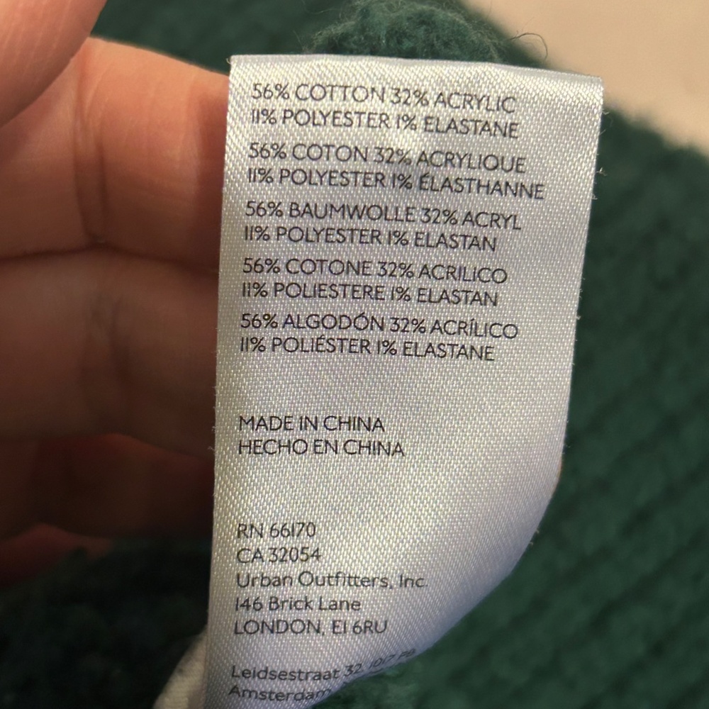 Pilcro Anthropologie chunky cowl neck knit sweater in forest green X-Large Cozy - Picture 12 of 12